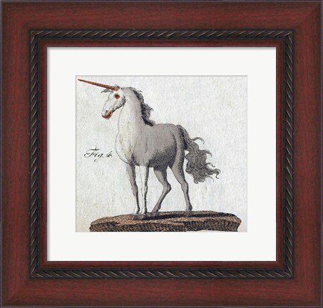 Framed Bertuch Unicorn Print