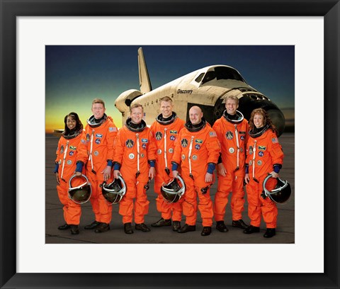 Framed STS 121 Crew Portrait Print