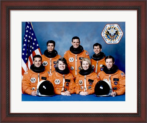 Framed STS 58 Crew Print