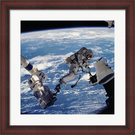 Framed David Wolf Anchored to SSRMS Print