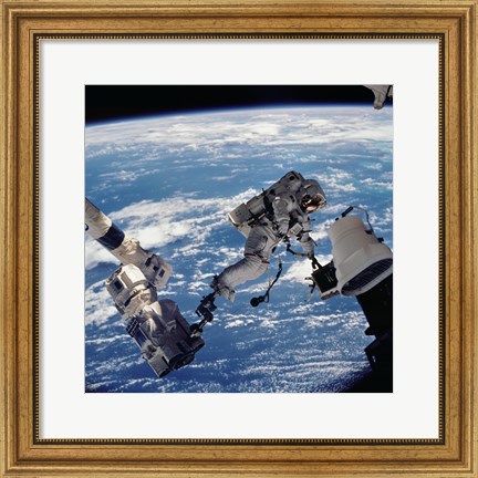 Framed David Wolf Anchored to SSRMS Print