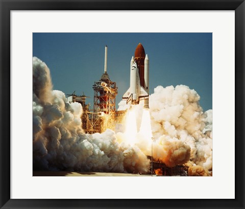 Framed Space Shuttle Challenger Print