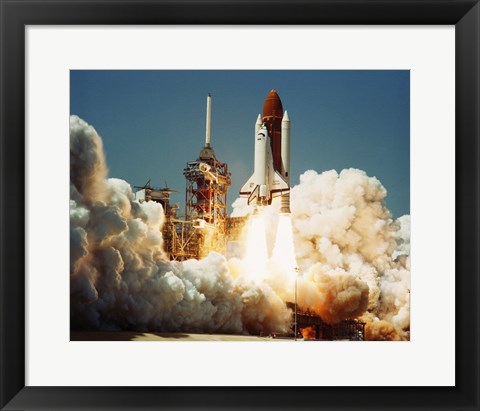 Framed Space Shuttle Challenger Print