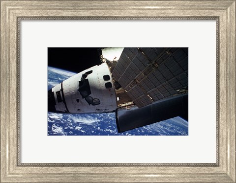 Framed Space Shuttle Atlantis MIR Print