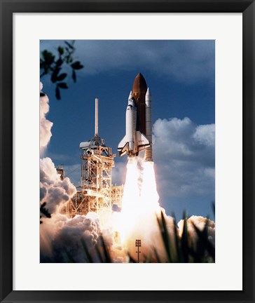 Framed STS-80 Launch Print
