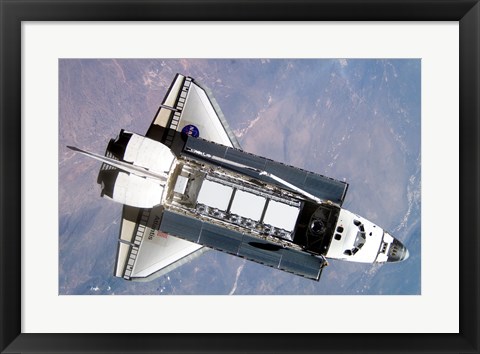 Framed STS-112 Atlantis carrying S1 truss Print