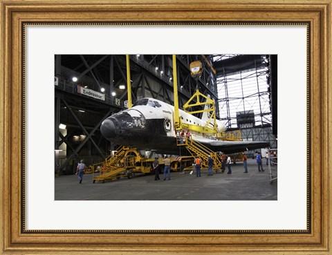 Framed STS-129 Orbiter Atlantis Rollover Print