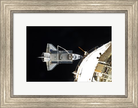Framed STS132 Atlantis undocking Print