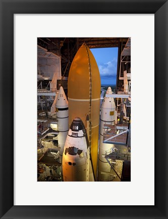 Framed STS-135 Atlantis rollout Print