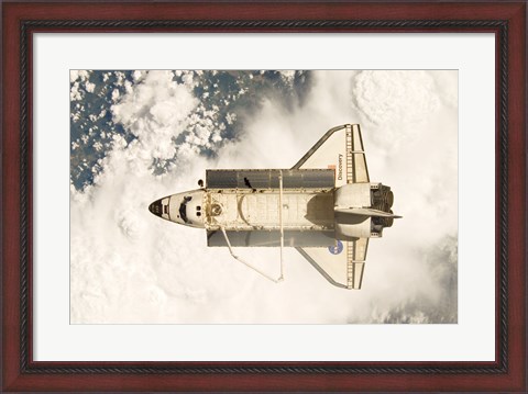 Framed View of the Space Shuttle Discovery Print