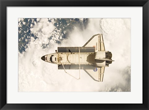 Framed View of the Space Shuttle Discovery Print