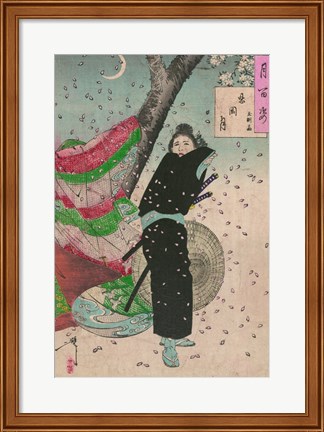 Framed Lady Samurai Print