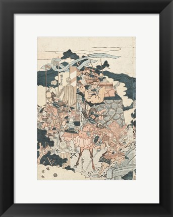 Framed Samurai Battle I Print