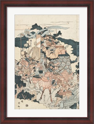 Framed Samurai Battle I Print