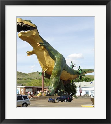Framed Tyrannosaurus Model Print