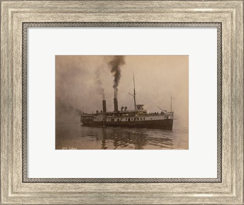 Framed Steamer Cibola - launched in 1887 Print