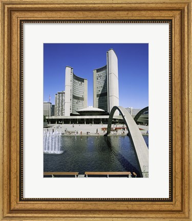 Framed Low angle view of a building on the waterfront, Toronto, Ontario, Canada Print