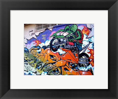 Framed Rage and Roth Rat Fink Print