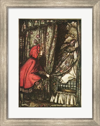 Framed Little Red Riding Hood Print