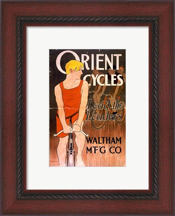 Framed Orient Bicycles Print