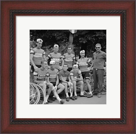 Framed Dutch Team, Tour de France 1960 Print