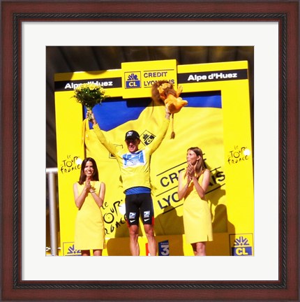 Framed Lance Armstrong - Tour de France 2003 Print