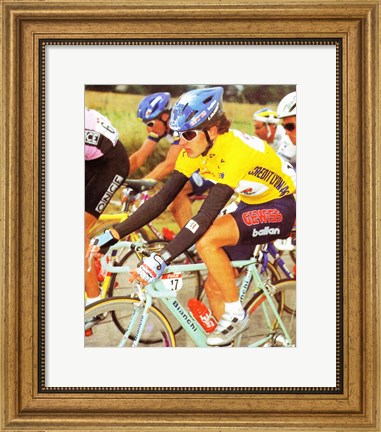 Framed Yvan Gotti  Tour de France 1995 Print