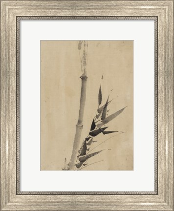 Framed Banboo Ink Painting Print