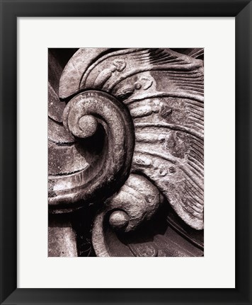 Framed Stone Carving II Print