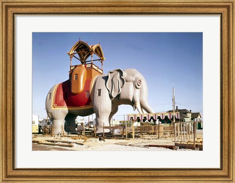 Framed Lucy the Margate Elephant HABS NJ Print
