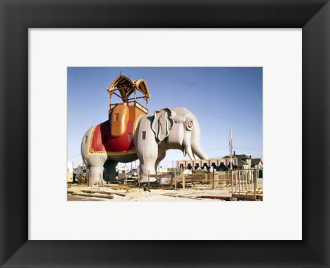Framed Lucy the Margate Elephant HABS NJ Print
