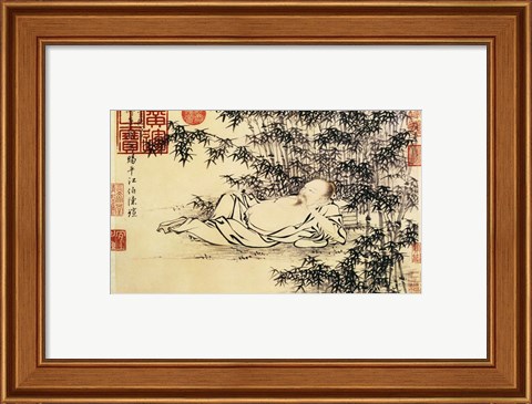 Framed Xuande Bamboo Print