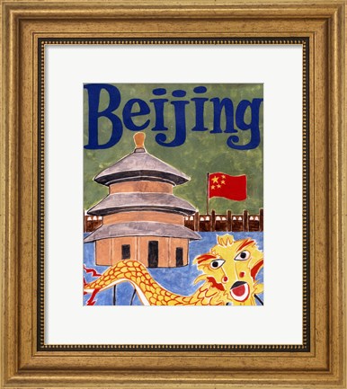 Framed Bejing (A) Print