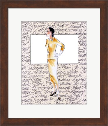 Framed 50&#39;s Fashion VII Print