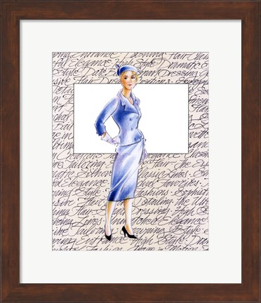 Framed 50&#39;s Fashion XI Print