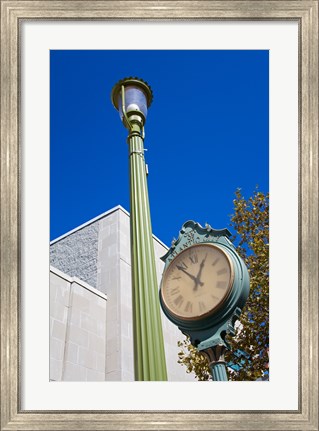 Framed Clock on Atlantic Avenue, Atlantic City, New Jersey, USA Print
