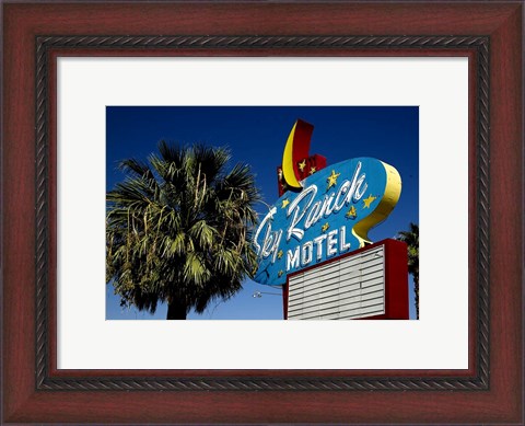 Framed Sky ranch motel sign Print