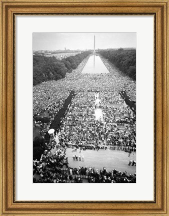 Framed Civil rights march on Washington Print