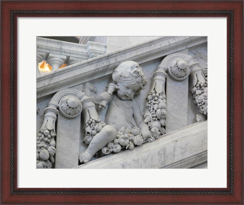 Framed Library of congress architecture detail Print