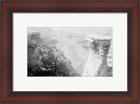 Framed Grand Canyon of Arizona from the head of Grand View trail Print