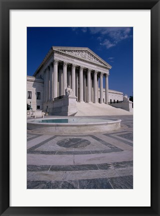 Framed Facade of the U.S. Supreme Court, Washington, D.C., USA Vertical Print