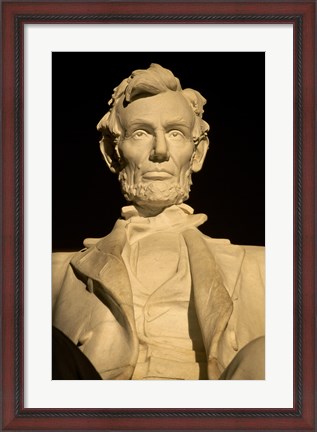Framed Close-up of the Lincoln Memorial, Washington, D.C., USA Print