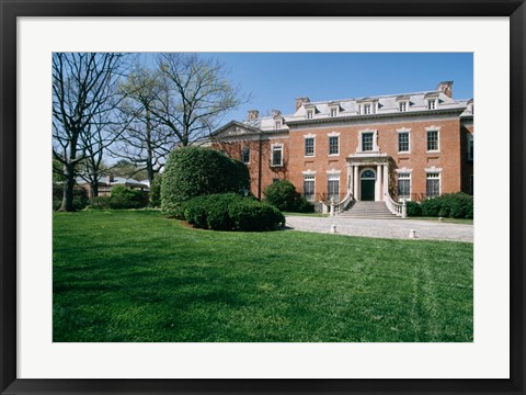 Framed USA, Washington DC, Georgetown, Dunbarton Oaks House Print