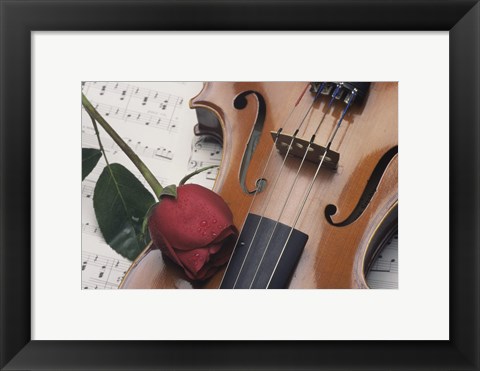 Framed Violin Print