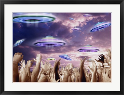 Framed UFOS Print
