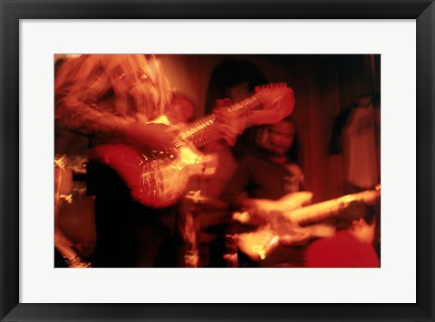 Framed Guitars Print