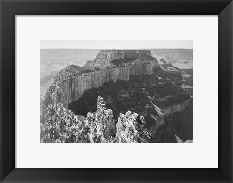 Framed Close-in view of curved cliff, Grand Canyon National Park, Arizona Print