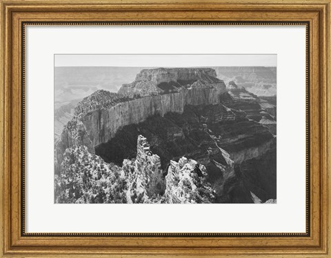 Framed Close-in view of curved cliff, Grand Canyon National Park, Arizona Print