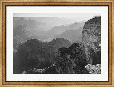 Framed View, looking down, Grand Canyon National Park, Arizona, 1933 Print