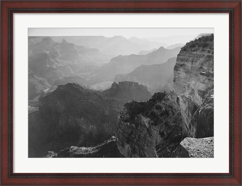 Framed View, looking down, Grand Canyon National Park, Arizona, 1933 Print